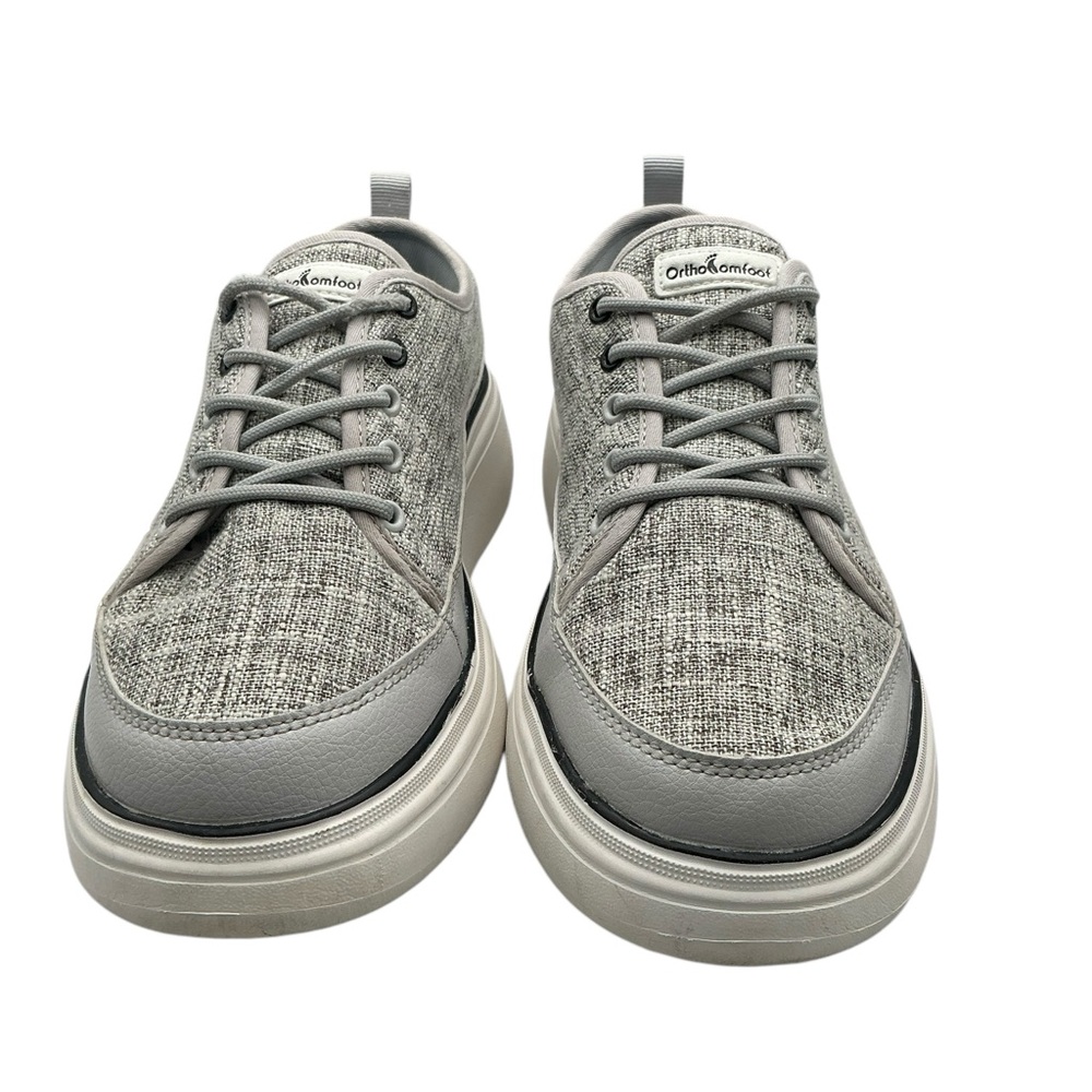 OrthoComfoot Light Gray‎ Orthopedic Arch-Support Canvas Sneaker Womens Size 11